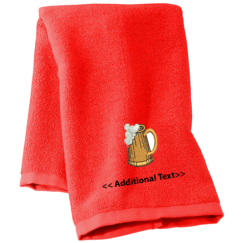 Personalised Beer Gift Towels Terry Cotton Towel