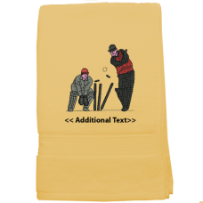 Personalised Cricket Players Sports Terry Cotton Towel