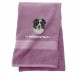 Personalised Border Collie Custom Embroidered Terry Cotton Towel