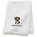 Personalised Boxer Dog  Custom Embroidered Terry Cotton Towel