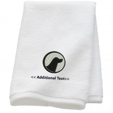 Personalised Dog Custom Embroidered  Terry Cotton Towel
