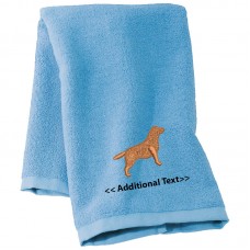 Personalised Dog Custom Embroidered Terry Cotton Towel