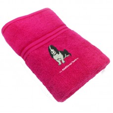 Personalised Dog Custom Embroidered Terry Cotton Towel