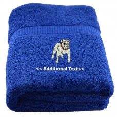 Personalised Dog Custom Embroidered Terry Cotton Towel