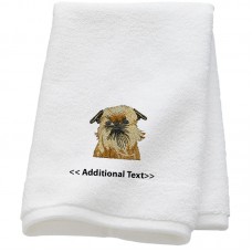 Personalised Dog Custom Embroidered Terry Cotton Towel