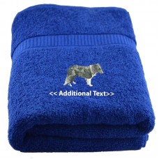 Personalised Dog Custom Embroidered Terry Cotton Towel