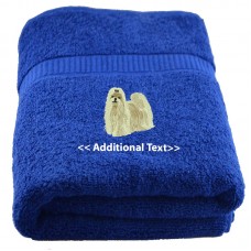 Personalised Dog Custom Embroidered Terry Cotton Towel