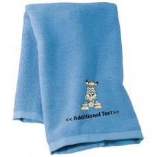 Personalised Horse Custom Embroidered  Terry Cotton Towel