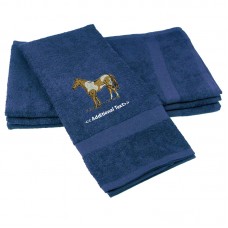 Personalised Horse Custom Embroidered  Terry Cotton Towel