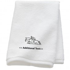 Personalised Horse Custom Embroidered  Terry Cotton Towel
