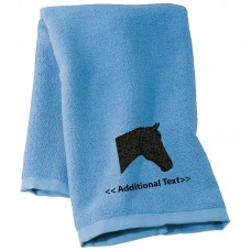 Personalised Horse Custom Embroidered  Terry Cotton Towel