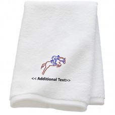Personalised Horse Custom Embroidered  Terry Cotton Towel