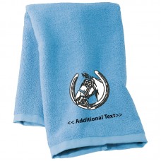 Personalised Horse Custom Embroidered  Terry Cotton Towel