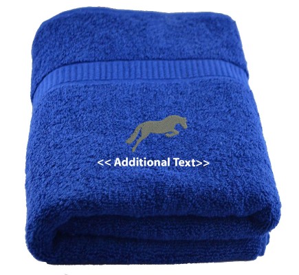 Personalised Horse Custom Embroidered Terry Cotton Towel Personalised Horse Custom Embroidered Terry Cotton Towel