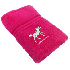 Personalised Horse Custom Embroidered  Terry Cotton Towel
