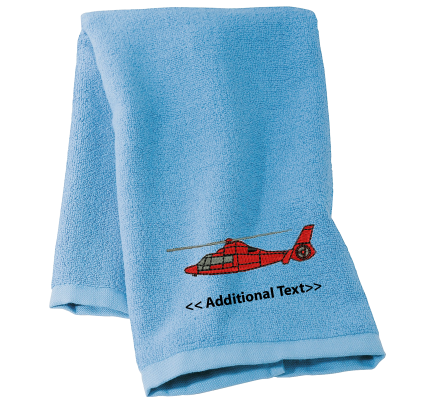 Personalised Helicopter Military Towels Terry Cotton Towel