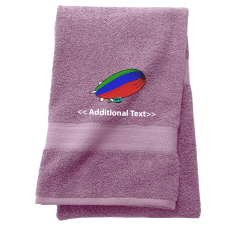 Personalised Hot Air Balloon Custom Embroidered Terry Cotton Towel