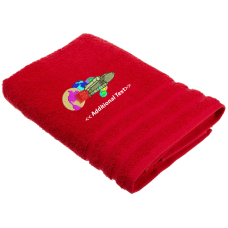 Personalised Space Shuttle Custom Embroidered Terry Cotton Towel