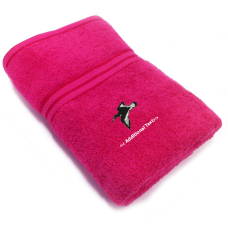 Personalised Bird Flying Custom Embroidered Terry Cotton Towel