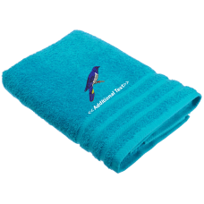 Personalised Bird Custom Embroidered Terry Cotton Towel
