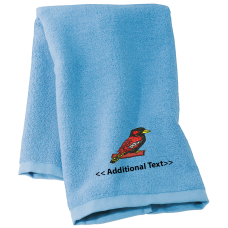 Personalised Bird Custom Embroidered Terry Cotton Towel