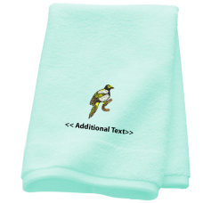 Personalised Bird Custom Embroidered Terry Cotton Towel