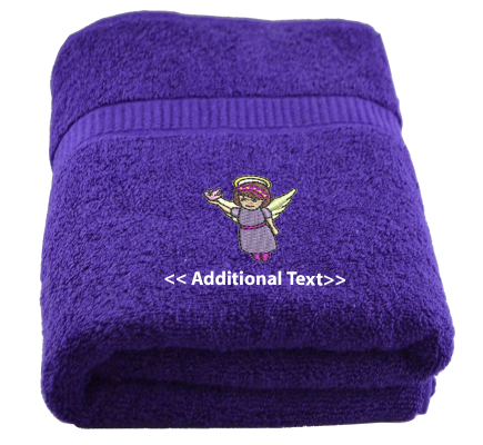 Personalised Angel Religious Towels Terry Cotton Towel