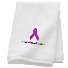 Personalised Awareness Ribbon Personalised Towels Terry Cotton Towel