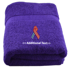 Personalised Awareness Ribbon Personalised Towels Terry Cotton Towel