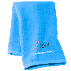 Personalised Breast Cancer Ribbon Personalised Towels Terry Cotton Towel