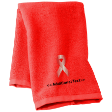 Personalised Awareness Ribbon Personalised Towels Terry Cotton Towel