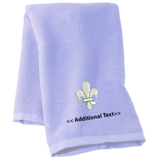 Personalised Fleurdelis Personalised Towels Terry Cotton Towel