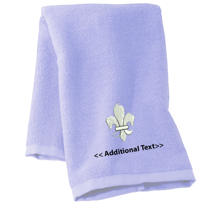 Personalised Fleurdelis Personalised Towels Terry Cotton Towel