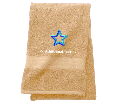 Personalised Star Gift Towels Terry Cotton Towel