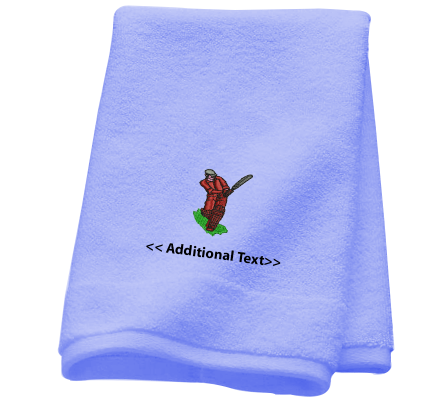 Personalised Cricket  Sports Towels Terry Cotton Towel