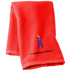 Personalised Cricket  Sports Towels Terry Cotton Towel