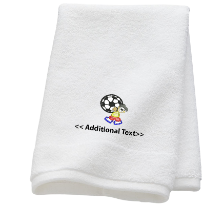 Personalised Boy with Football  Sports Towels Terry Cotton Towel