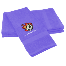 Personalised Flaming Football Sports Towels Terry Cotton Towel