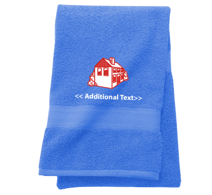 Personalised  House Custom Embroidered Terry Cotton Towel