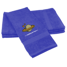 Personalised Saturn Custom Embroidered Terry Cotton Towel