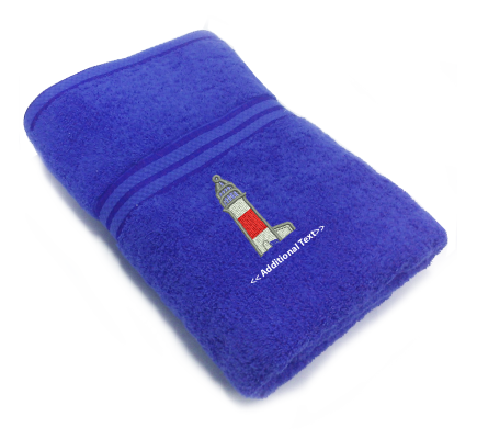Personalised Light House Custom Embroidered Terry Cotton Towel