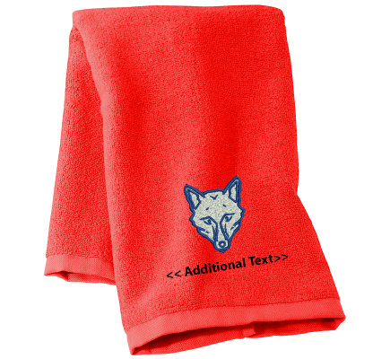 Personalised Fox Head Sports Towels Terry Cotton Towel