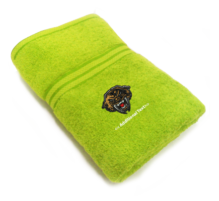 Personalised Sabertooth Tiger Sports Towels Terry Cotton Towel