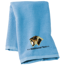 Personalised Sabertooth Tiger Large Sports Towels Terry Cotton Towel
