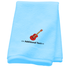 Personalised Acoustic Guitar Hobby Towels Terry Cotton Towel