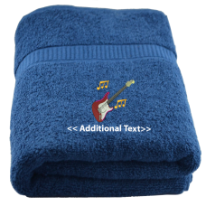 Personalised Guitar Hobby Towels Terry Cotton Towel