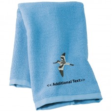 Personalised Bird Custom Embroidered Terry Cotton Towel