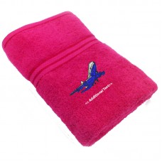 Personalised Plane Custom Embroidered Terry Cotton Towel