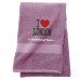 Personalised I Love London Custom Embroidered Terry Cotton Towel