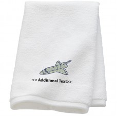 Personalised Space Shuttle Custom Embroidered Terry Cotton Towel